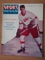 Ice Hockey Mag 1958 French Sport Review  Gordie Howe cover