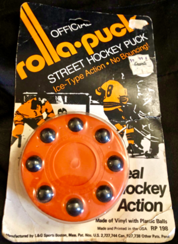 Rolla-Puck Street Hockey Puck in original package by L&G Sports