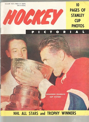 Ice Hockey Mag 1959 Stanley Cup on cover