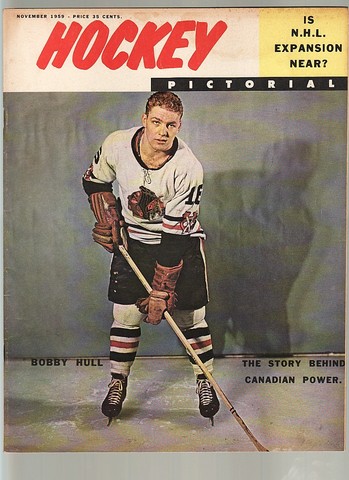 Ice Hockey Mag 1959  Hockey Pictorial Bobby Hull cover