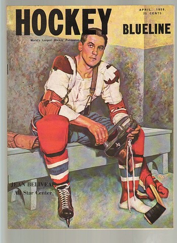 Ice Hockey Mag 1959 Hockey Blueline April