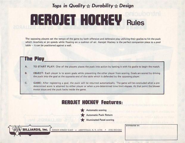 Hockey Air Hockey Tables Ad 1b