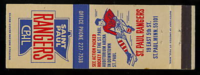 St. Paul Rangers Hockey Matchbook