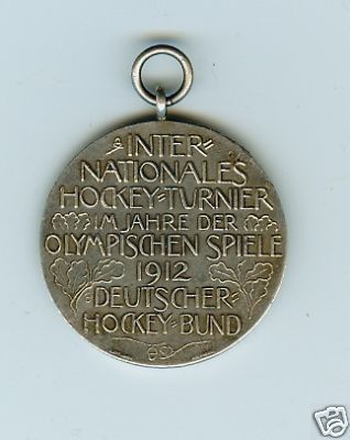 German Field Hockey Medal 1912 International Hockey Tournament Medal