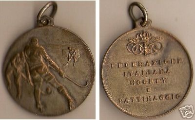 Roller/Quad Hockey Medal 1960 Italy