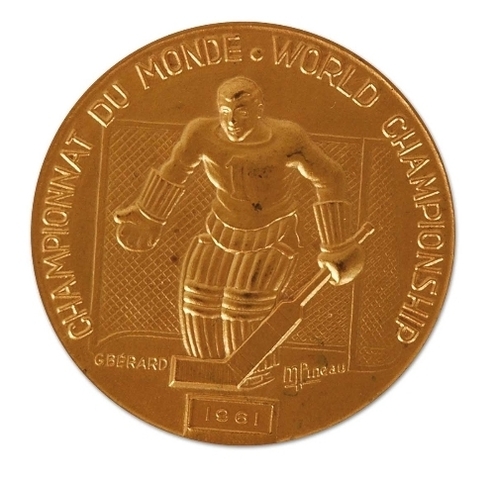 Ice Hockey Medal 1961 World Championship Gold Canada 