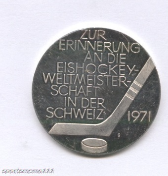 Ice Hockey Medal 1971 1
