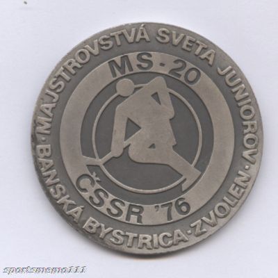 Ice Hockey Medal 1976 CSSR
