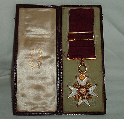  Lord Stanley Order Of The Bath Recipient 1893 Medal