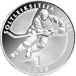 Hockey Money 2002 1 Lats Silver