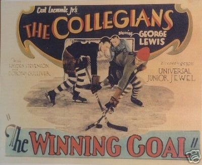 Hockey Movie Poster 1930s "The Collegians"
