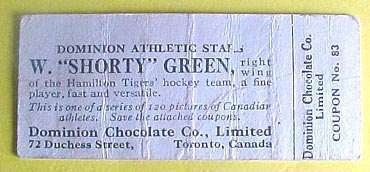Hockey Chocolate Cards 8b