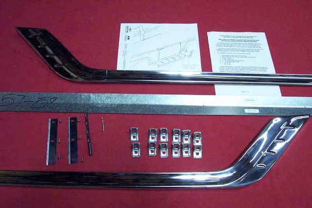 Hockey Stick Mouldings  1957  Ford