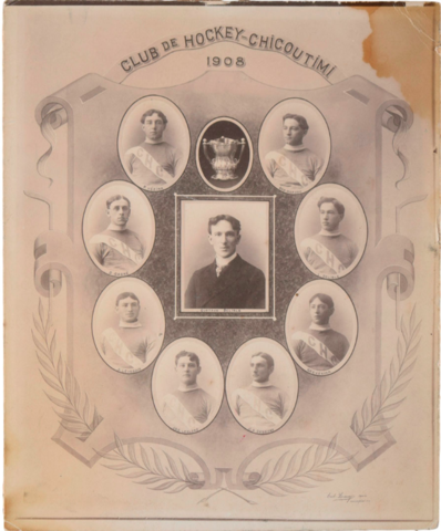 Club De Hockey Chicoutimi Team Photo 1908 with Georges Vezina