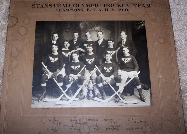 Stanstead Olympic Hockey Team - 1910 - E T A H A Champions