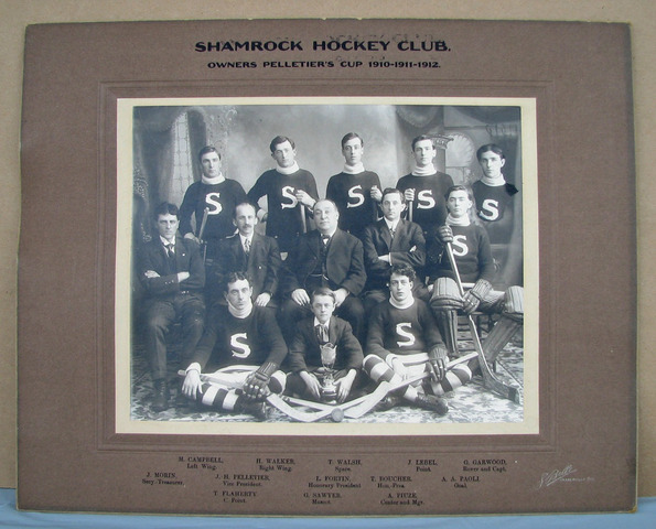 Shamrock Hockey Club - Pelletier's Cup Champions - 1910 to 19