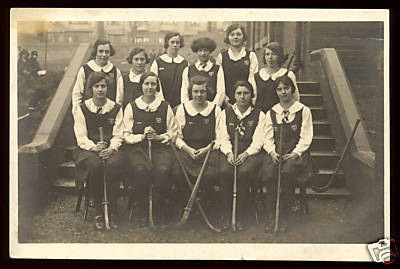 Girls Field Hockey Photo 1920s 