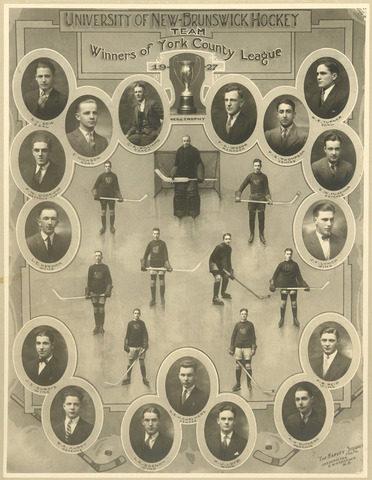 University of New Brunswick Hockey Team 1927  Champions