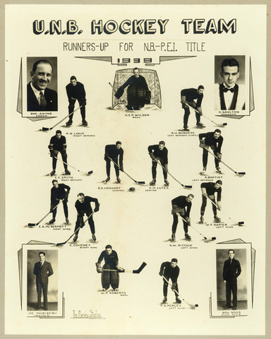 University of New Brunswick Ice Hockey Photo 1939 
