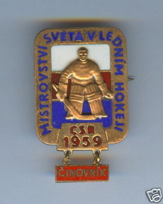 Ice Hockey Pin 1959 