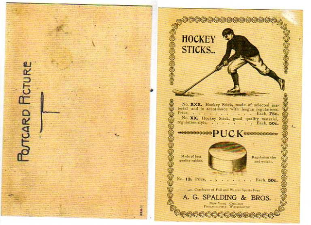 Hockey Postcard 1900s 1