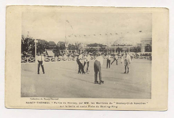 Hockey Postcard 1900s Roller