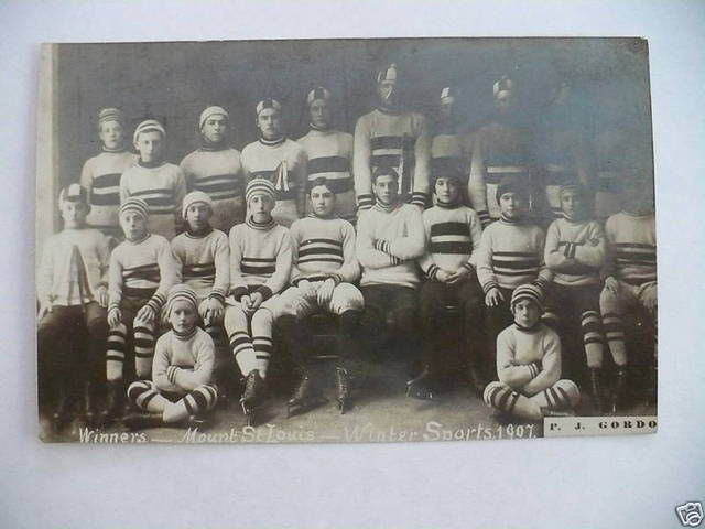 Hockey Postcard 1907 Mount St Louis