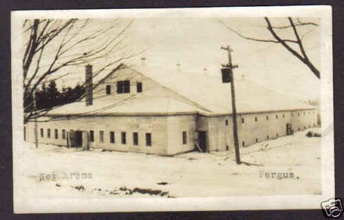 Hockey Postcard Arenas 1920 Ontario