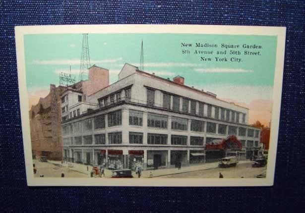 Madison Square Garden 1925 postcard