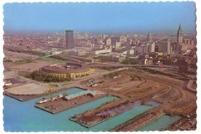 Hockey Postcard Arenas 1970s Cleveland
