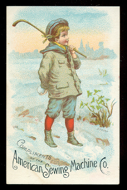 Hockey / Shinty Postcard 1880s 