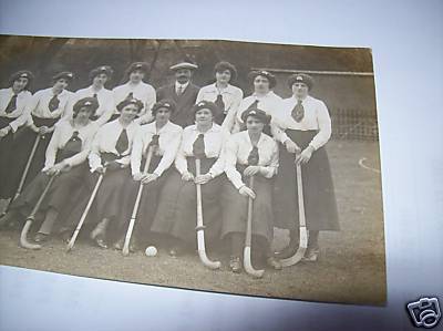 Hockey Postcard 1900s Field Hockey Ireland