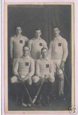 Hockey Postcard 1910 Roller Hockey Blackpool