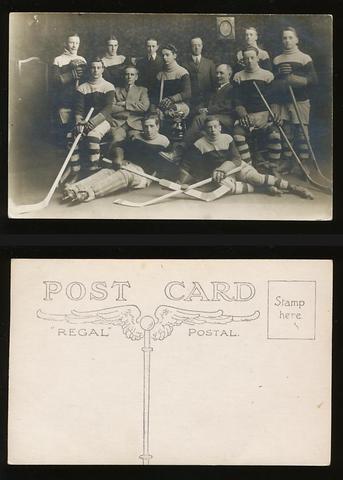 Hockey Team Postcard   Champions 1915 ish