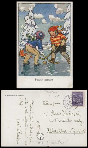 Hockey Postcard 1941