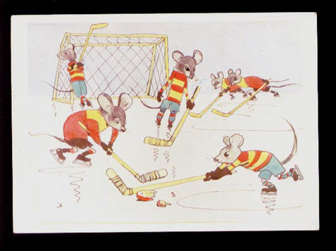 Hockey Postcard Mice 2