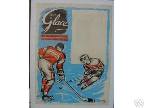 Hockey Poster 1950s 1