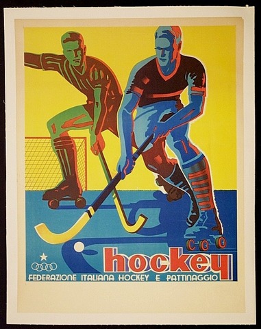 Roller/Quad Hockey Poster 1960  Original