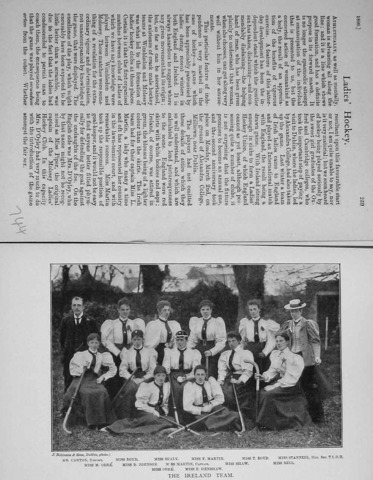 Field Hockey Print 1896  Ireland