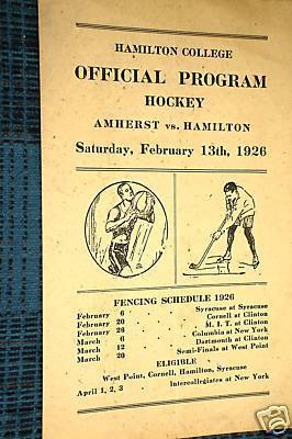 Hockey Program 1926 1
