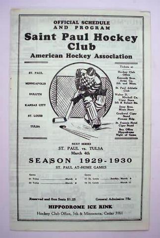 Hockey Program 1930