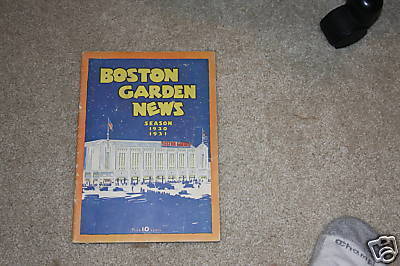 Boston Garden Ice Hockey Program 1931