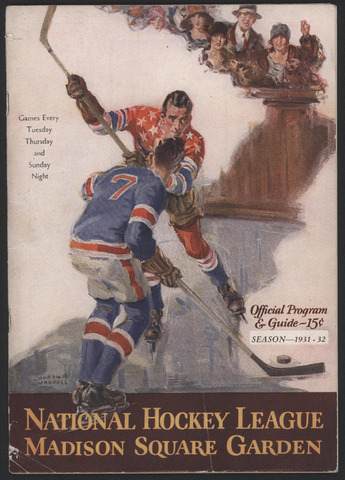 Madison Square Garden Ice Hockey Program 1932 