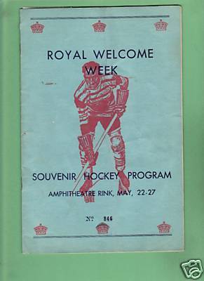 Hockey Program 1940s 2