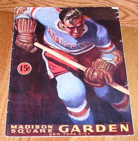 Madison Square Garden Ice Hockey Program 1944 