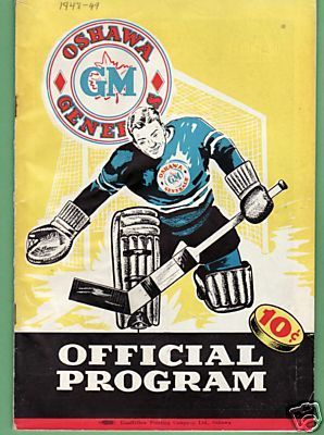 Oshawa Generals Ice Hockey Program 1948 