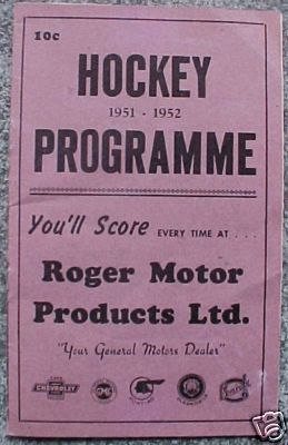 Hockey Program 1952 2