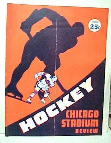 Ice Hockey Program 1954  Olympia Stadium 