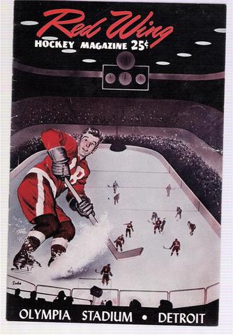 Ice Hockey Program 1954   Olympia Stadium