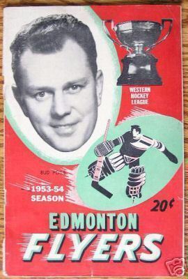 Ice Hockey Program 1954  Edmonton Flyers